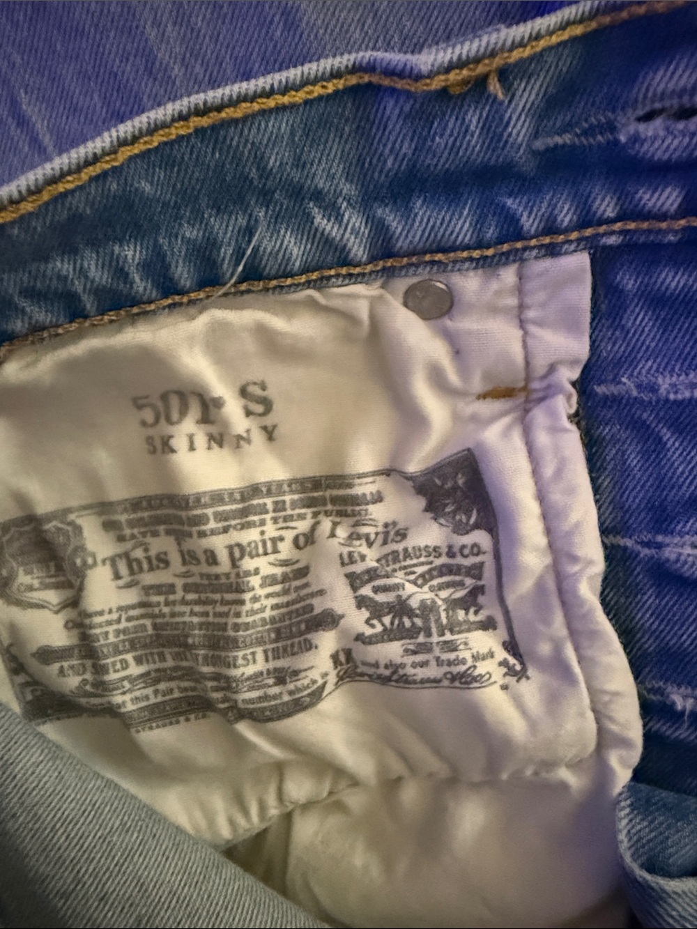 Levi's Blue Women's Skinny Jeans - Slim Fit - Picture 3 of 10